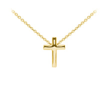 Load image into Gallery viewer, Wind & Fire Cross Sterling Silver Dainty Necklace