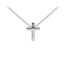 Load image into Gallery viewer, Wind & Fire Cross Sterling Silver Dainty Necklace