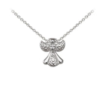 Load image into Gallery viewer, Wind & Fire Filigree Angel Sterling Silver Dainty Necklace