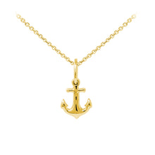 Load image into Gallery viewer, Wind & Fire Anchor Sterling Silver Dainty Necklace