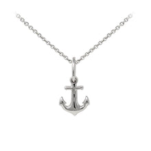 Load image into Gallery viewer, Wind & Fire Anchor Sterling Silver Dainty Necklace