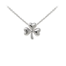 Load image into Gallery viewer, Wind & Fire Shamrock Sterling Silver Dainty Necklace