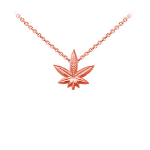 Load image into Gallery viewer, Wind & Fire Hemp Leaf Sterling Silver Dainty Necklace
