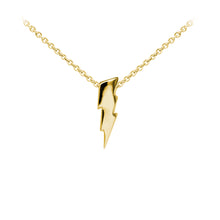 Load image into Gallery viewer, Wind & Fire Lightning Bolt Sterling Silver Dainty Necklace