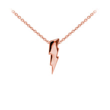 Load image into Gallery viewer, Wind & Fire Lightning Bolt Sterling Silver Dainty Necklace