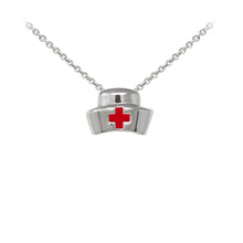 Load image into Gallery viewer, Wind & Fire Nurse's Cap Sterling Silver Dainty Necklace