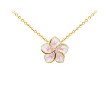 Load image into Gallery viewer, Wind & Fire Magnolia Enameled Sterling Silver Dainty Necklace