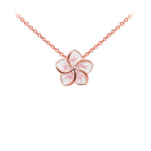 Load image into Gallery viewer, Wind & Fire Magnolia Enameled Sterling Silver Dainty Necklace