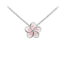 Load image into Gallery viewer, Wind &amp; Fire Magnolia Enameled Sterling Silver Dainty Necklace
