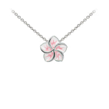 Load image into Gallery viewer, Wind & Fire Magnolia Enameled Sterling Silver Dainty Necklace
