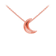 Load image into Gallery viewer, Wind & Fire Crescent Moon Sterling Silver Dainty Necklace