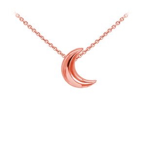 Wind & Fire Crescent Moon Sterling Silver Dainty Necklace