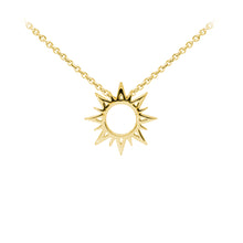 Load image into Gallery viewer, Wind & Fire Sunburst Sterling Silver Dainty Necklace