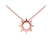 Load image into Gallery viewer, Wind & Fire Sunburst Sterling Silver Dainty Necklace