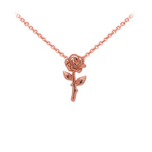 Load image into Gallery viewer, Wind & Fire Rose Sterling Silver Dainty Necklace