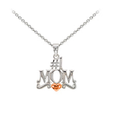 Load image into Gallery viewer, #1 Mom Sterling Silver Dainty Necklace
