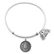 Load image into Gallery viewer, Wind & Fire Horseshoe Charm Bangle