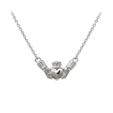 Wind & Fire Claddagh Sterling Silver Dainty Necklace