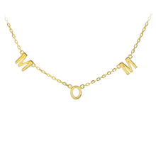 Load image into Gallery viewer, M-O-M Sterling Silver Station Necklace