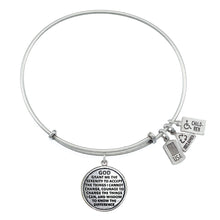 Load image into Gallery viewer, Wind &amp; Fire Serenity Prayer Charm Bangle
