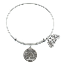 Load image into Gallery viewer, Wind & Fire Guardian Angel Prayer Charm Bangle