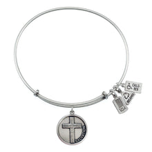 Load image into Gallery viewer, Wind & Fire Salvation Cross Charm Bangle
