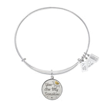Load image into Gallery viewer, Wind & Fire You Are My Sunshine Charm Bangle