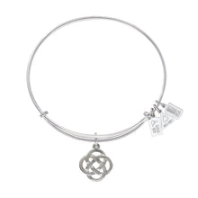 Load image into Gallery viewer, Wind & Fire Celtic Knot Charm Bangle