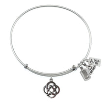 Load image into Gallery viewer, Wind & Fire Celtic Knot Charm Bangle