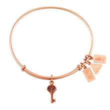 Load image into Gallery viewer, Wind & Fire Key to My Heart Charm Bangle