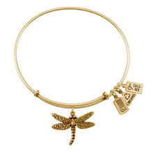 Load image into Gallery viewer, Wind &amp; Fire Dragonfly Charm Bangle
