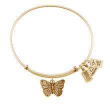 Load image into Gallery viewer, Wind & Fire Butterfly Charm Bangle