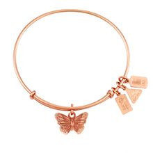Load image into Gallery viewer, Wind & Fire Butterfly Charm Bangle