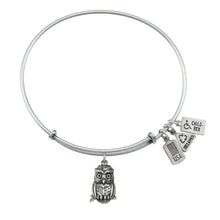 Load image into Gallery viewer, Wind & Fire Owl Charm Bangle