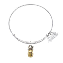 Load image into Gallery viewer, Wind & Fire Pineapple Charm Bangle