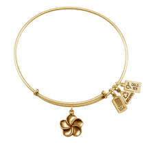 Load image into Gallery viewer, Wind & Fire Plumeria Charm Bangle