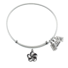 Load image into Gallery viewer, Wind & Fire Plumeria Charm Bangle