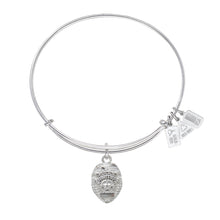 Load image into Gallery viewer, Wind & Fire Police Badge Charm Bangle