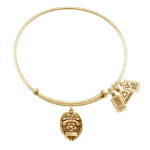 Load image into Gallery viewer, Wind & Fire Police Badge Charm Bangle