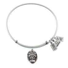 Load image into Gallery viewer, Wind & Fire Police Badge Charm Bangle