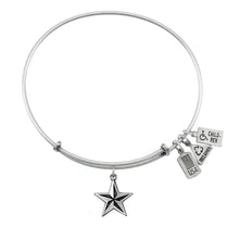 Load image into Gallery viewer, Wind & Fire Nautical Star Charm Bangle