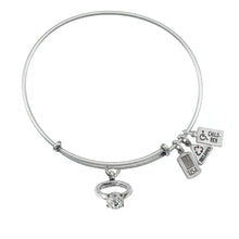 Load image into Gallery viewer, Wind & Fire Engagement Ring Charm Bangle