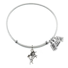 Load image into Gallery viewer, Wind & Fire Unicorn Charm Bangle