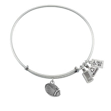 Load image into Gallery viewer, Wind &amp; Fire Football Charm Bangle
