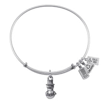 Load image into Gallery viewer, Wind &amp; Fire Snowman Charm Bangle
