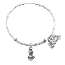 Load image into Gallery viewer, Wind & Fire Snowman Charm Bangle