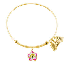 Load image into Gallery viewer, Wind & Fire Plumeria (Enameled) Charm Bangle