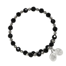 Load image into Gallery viewer, Wind & Fire Jet Black Diamond Crystal Wrap Bracelet