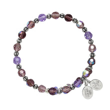 Load image into Gallery viewer, Wind &amp; Fire Purple Passion Crystal Bead Wrap
