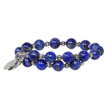 Load image into Gallery viewer, Wind & Fire Lapis Bead Wrap, 8mm